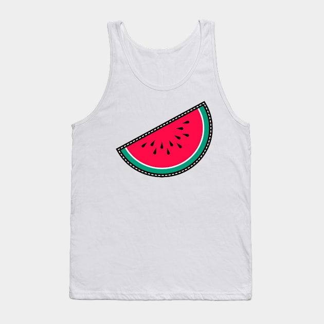Watermelon Tropical Fruit Tank Top by RainasArt